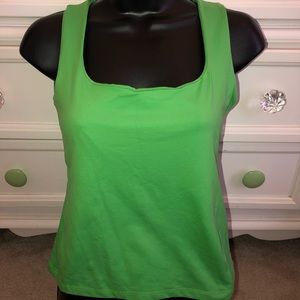 Zara Green Tank/Crop Top